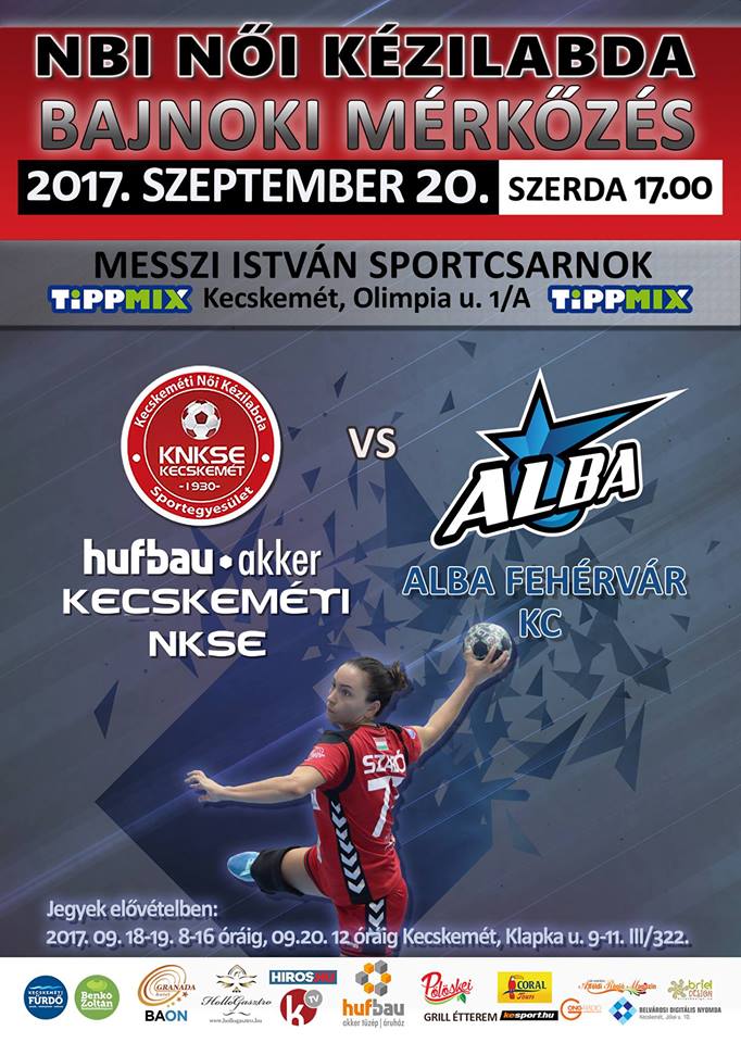Szerdán 17 órától ismét hazai pályán a Hufbau-Akker Kecskeméti NKSE, az Alba Fehérvár KC érkezik