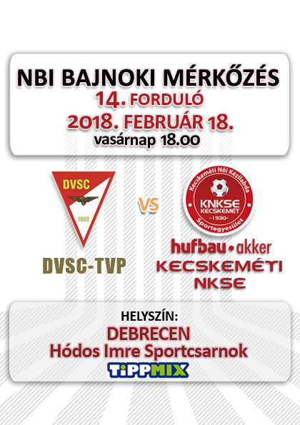 NB1 Bajnoki Mérkőzés – DVSC-TVP – Hufbau-Akker Kecskeméti NKSE